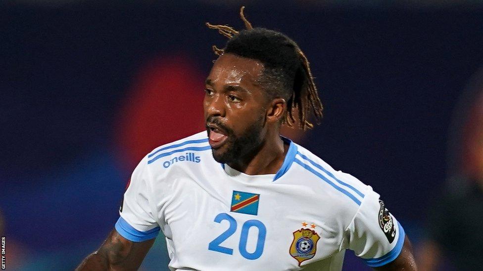 Jacques Maghoma playing for DR Congo at the 2019 Africa Cup of Nations