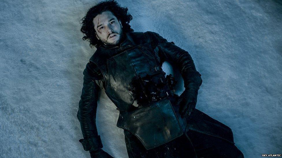 Jon Snow. Lying dead in the snow