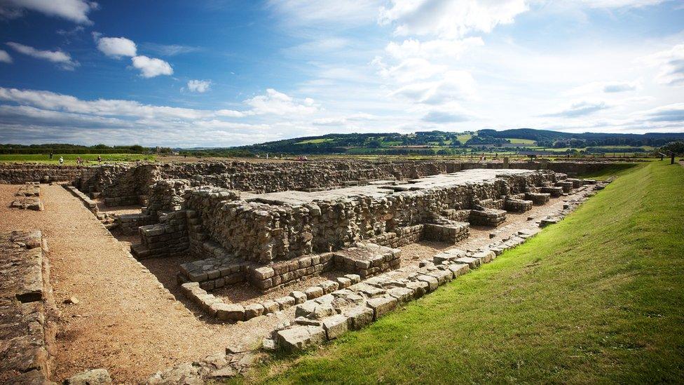 Roman remains near Corbridge