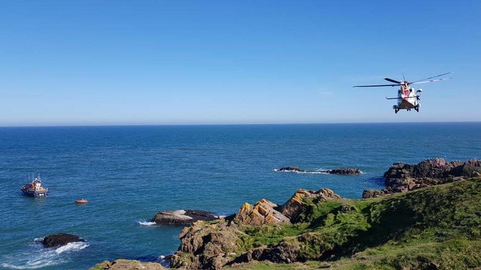 Slains Castle rescue