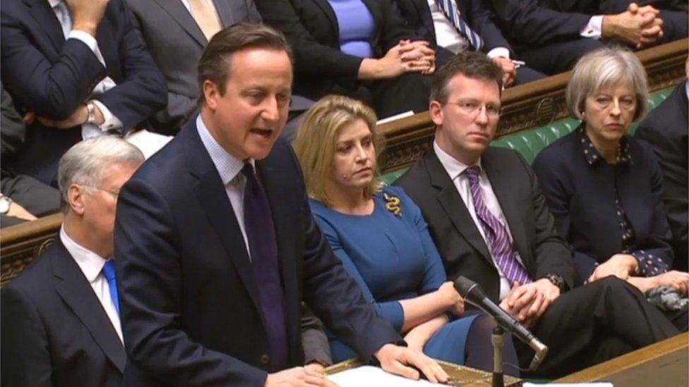 David Cameron in the Commons