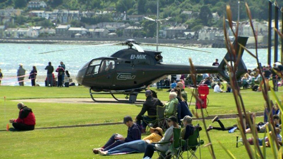 Helicopter in Newcastle