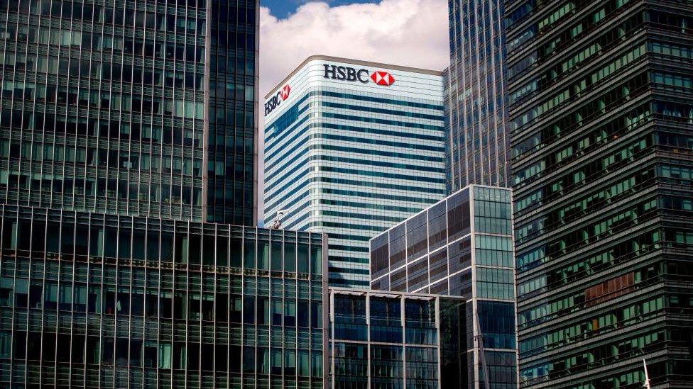 HSBC's office in Canary Wharf