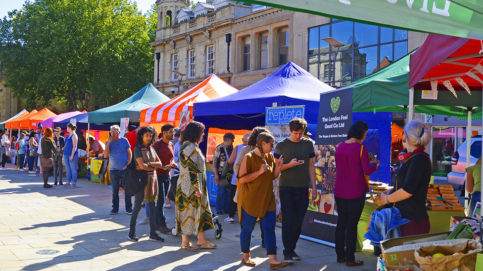 Vegan market in Peterborough