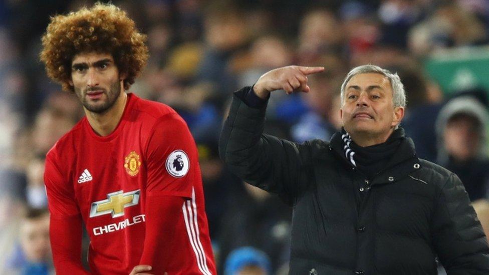 jose mourinho & marouane fellaini