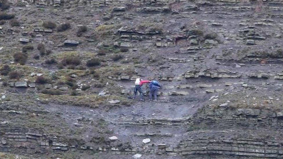 Man rescued from Mam Tor