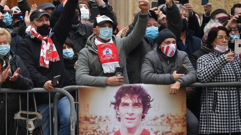 Funeral for former Italy player Paolo Rossi