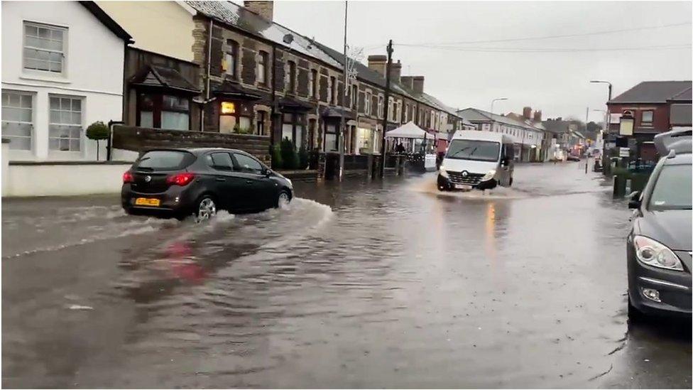 Flooding in Whitchurch, Cardiff