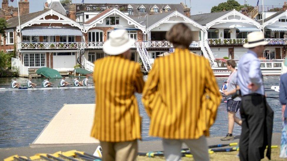 Colourful blazers at the regatta