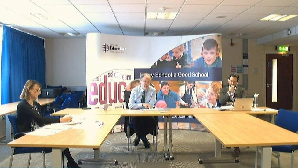 Peter Weir took part in an online meeting of the Education Committee