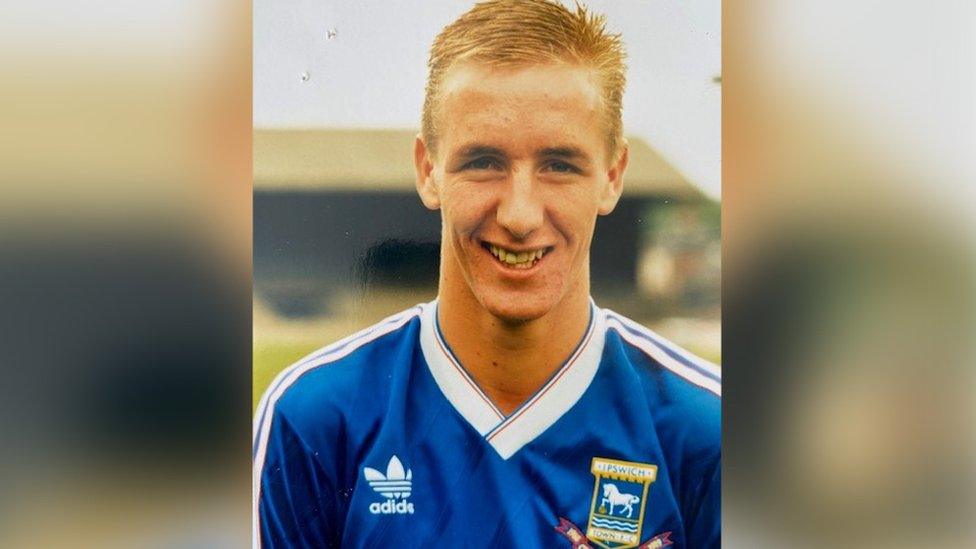 Darren Oxbrow in Ipswich Town kit