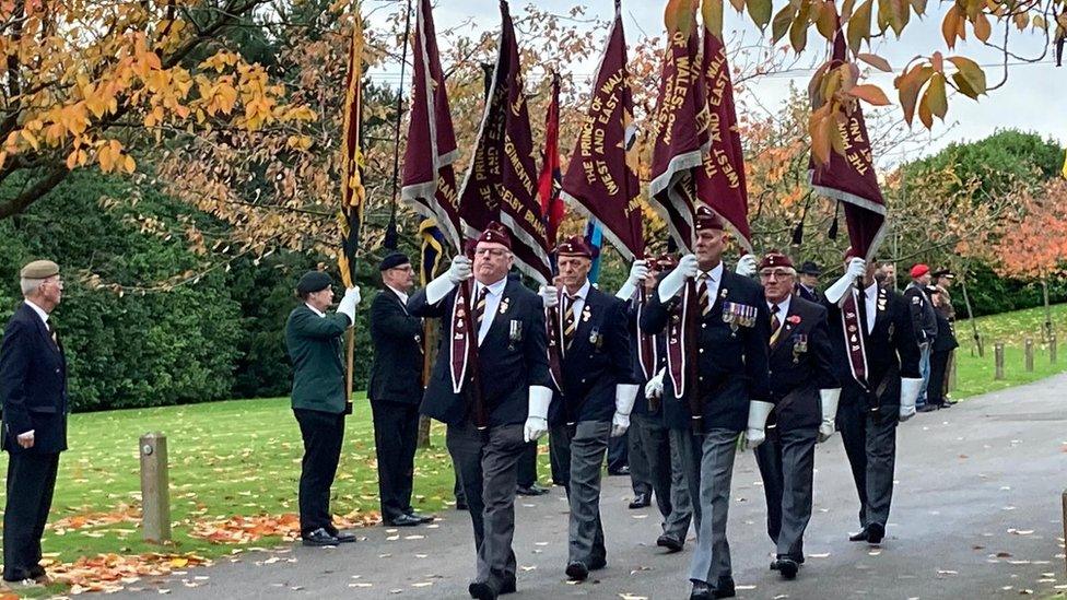 Mr Lord's funeral was attended by more than 100 people including veterans of other conflicts