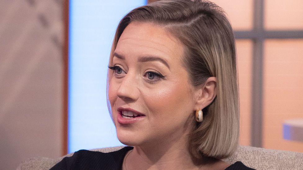 Kelsey Parker speaking on the set of ITV's Lorraine on 25 February 2025