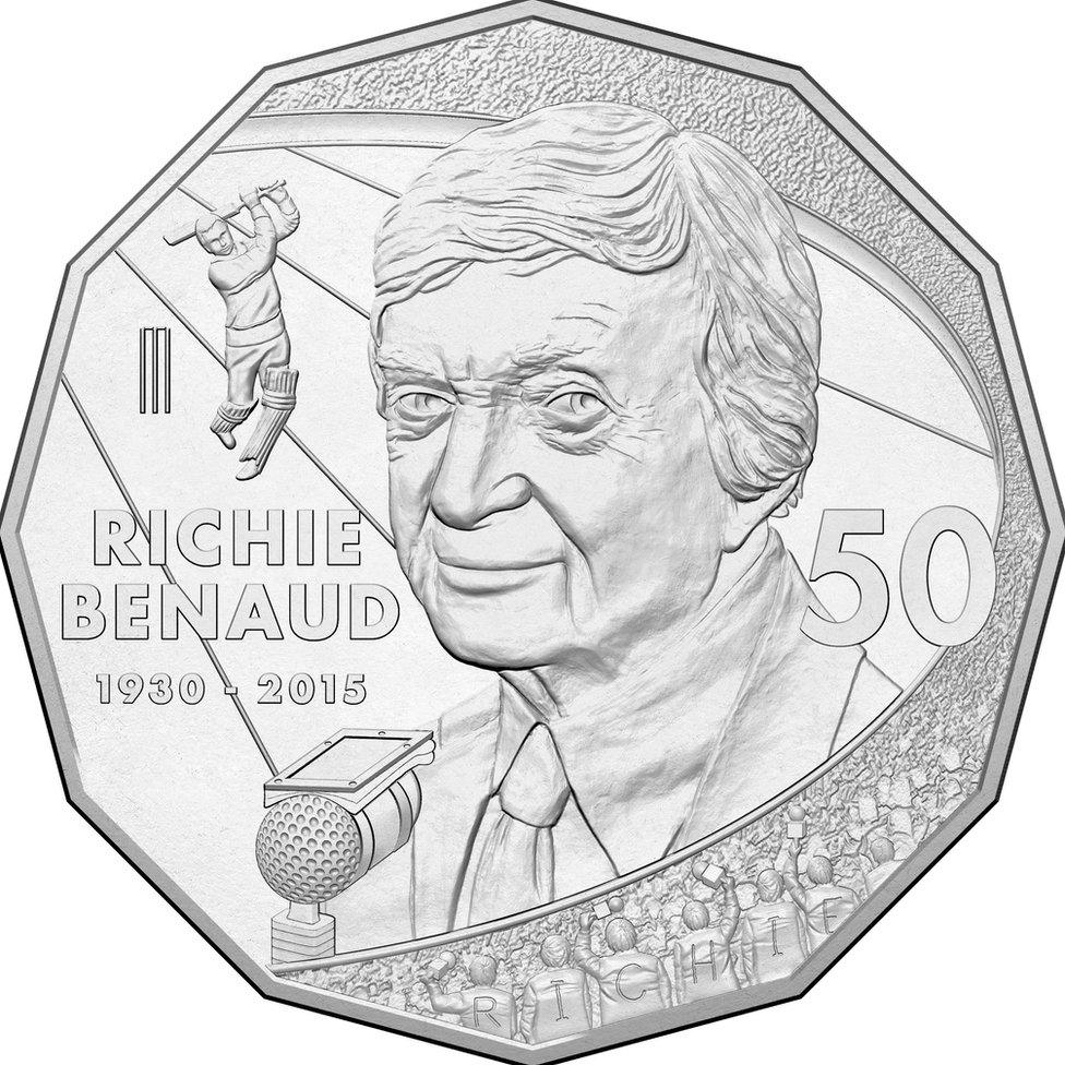 Richie Benaud's commemorative 50 cent coin