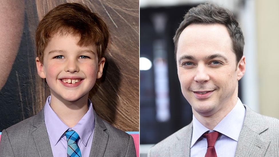 Iain Armitage and Jim Parsons