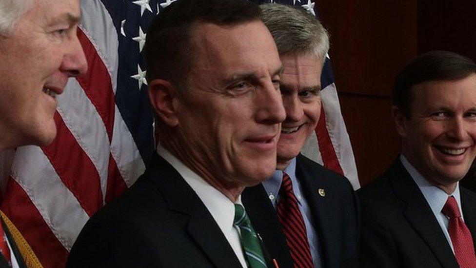 Tim Murphy (second left) with House colleagues