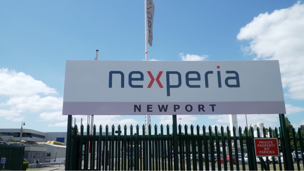 Nexperia Newport factory sign