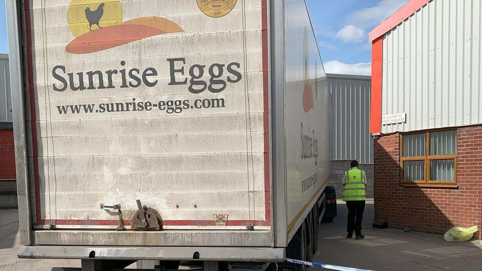 Sunrise Eggs lorry