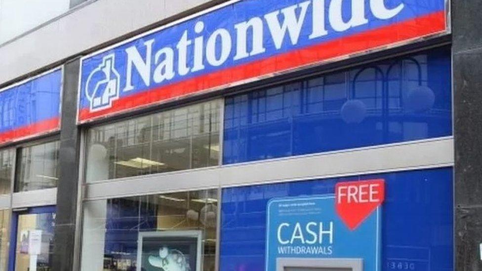 A Nationwide Building Society high street branch