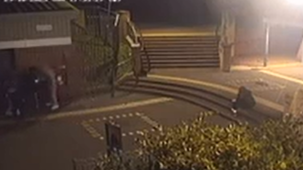 Blurry CCTV image