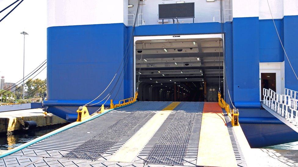 A ferry ramp at the Piraeus (stock photo)