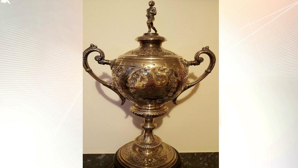 The cup Jack Price won for the first marathon