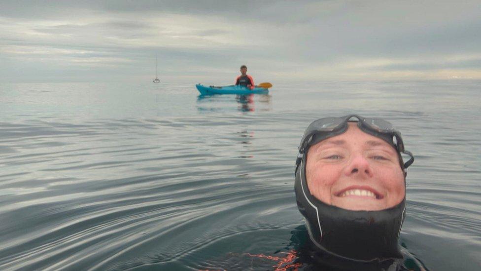 Jasmine Harrison swimming