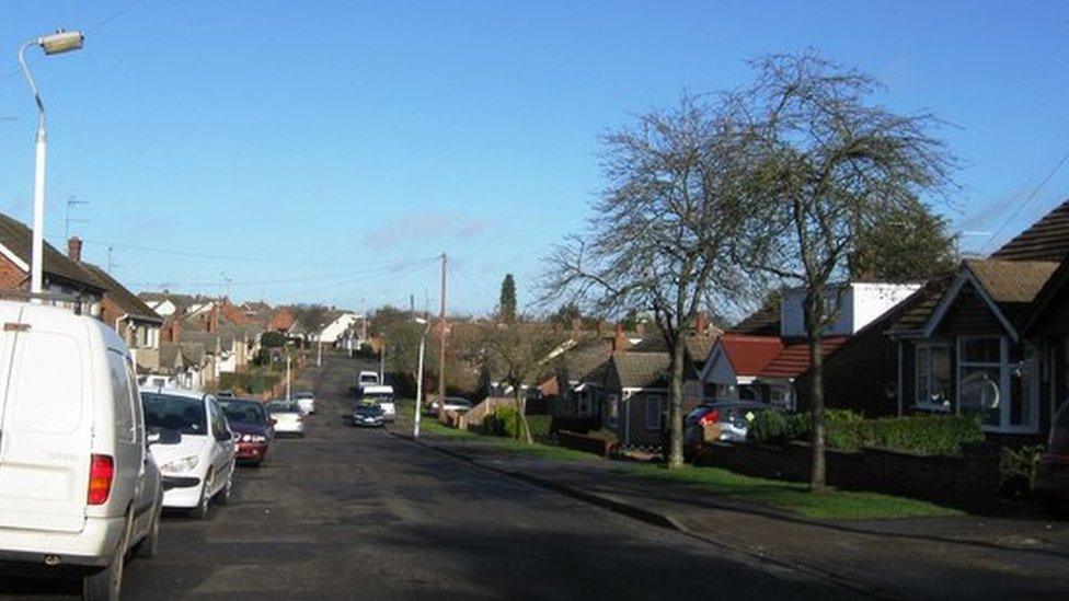 Mendip Road in Northampton.