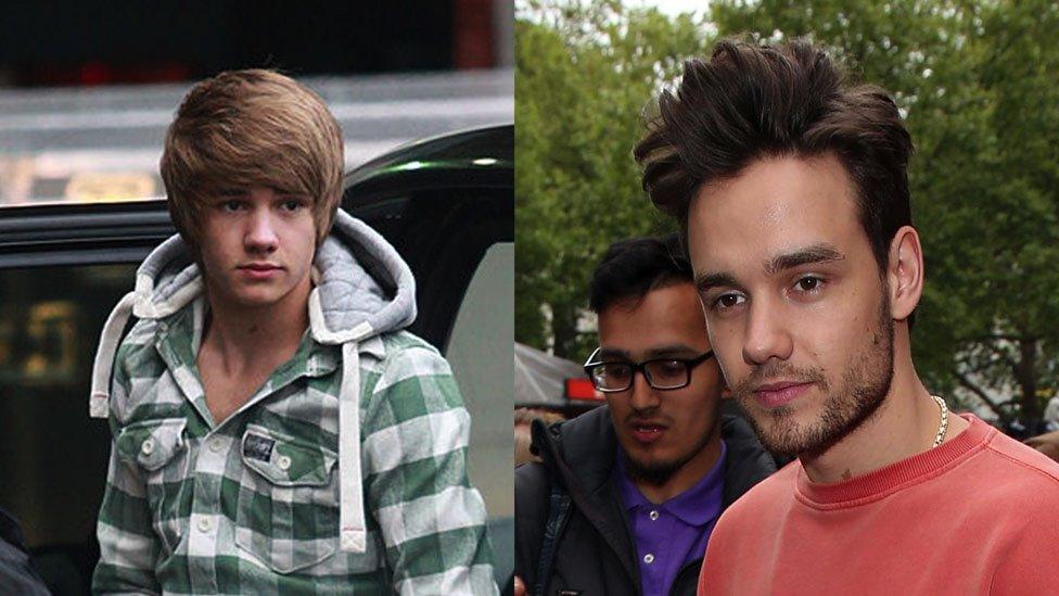 Liam Payne 10 years ago and today