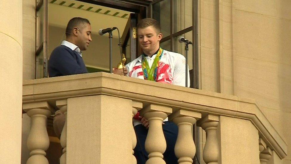 Adam Peaty and Ranjit Banwait