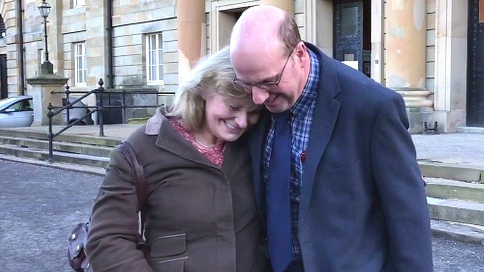 Robert Hooper (right) and his partner Kate Henderson