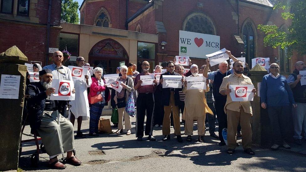 People at Didsbury Mosque