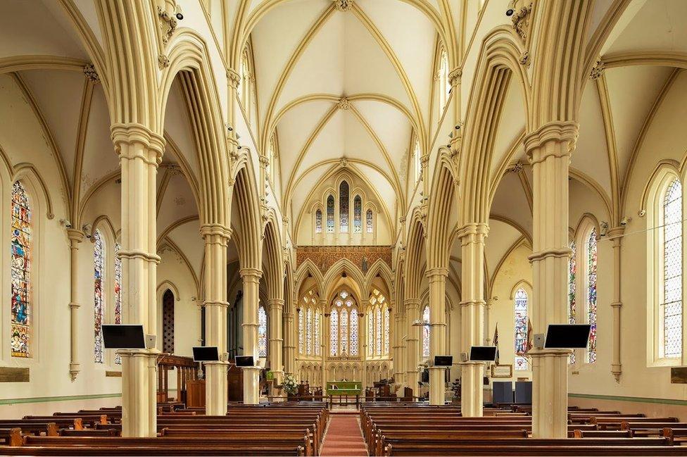 Interior of the church