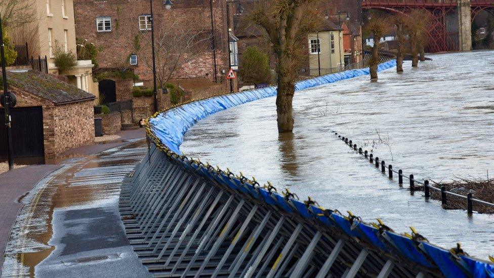 Barriers at Ironbridge