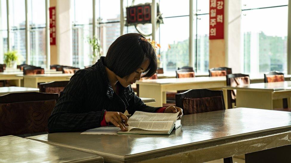 Girl studying