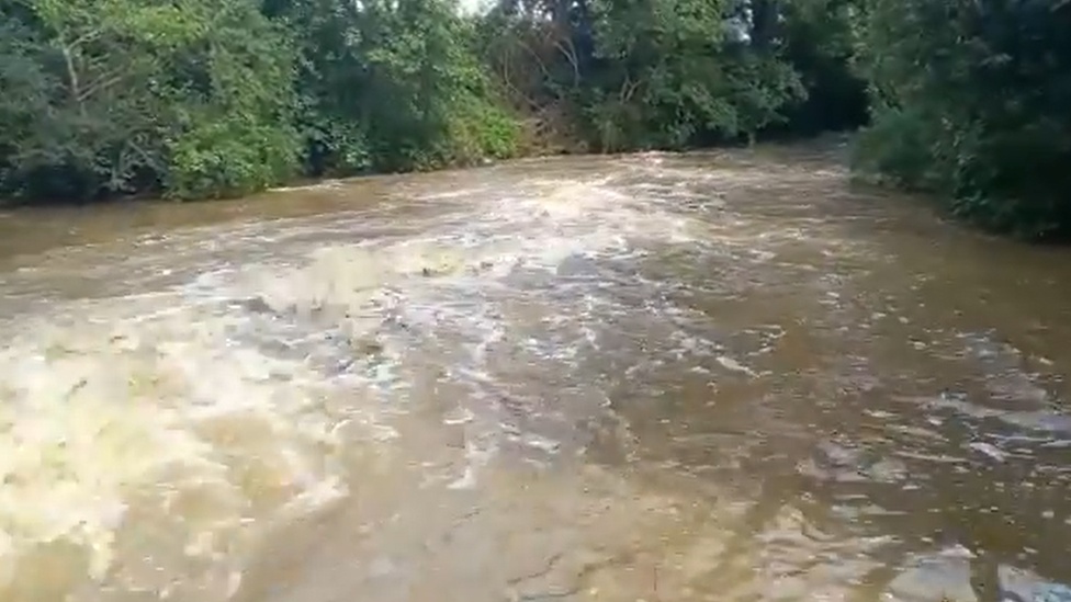 Fast moving water near Lindfield