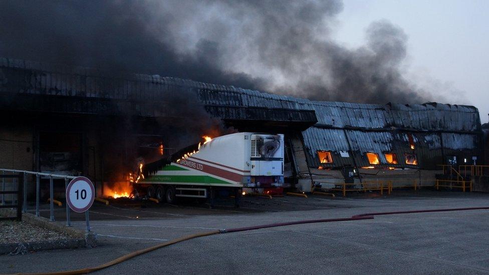 Bedfordshire Growers fire