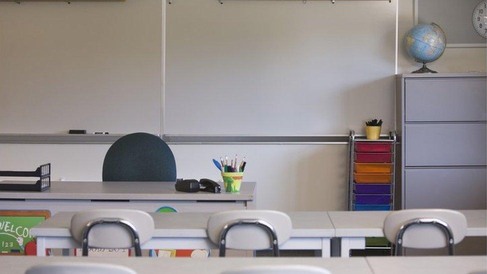 Empty classroom