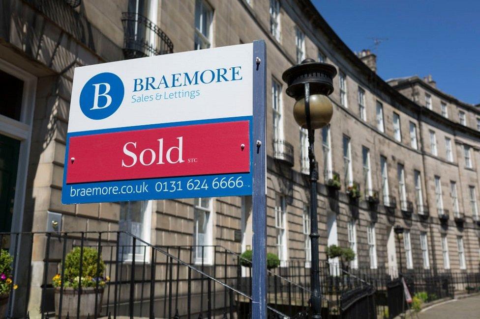 Sold sign in Edinburgh