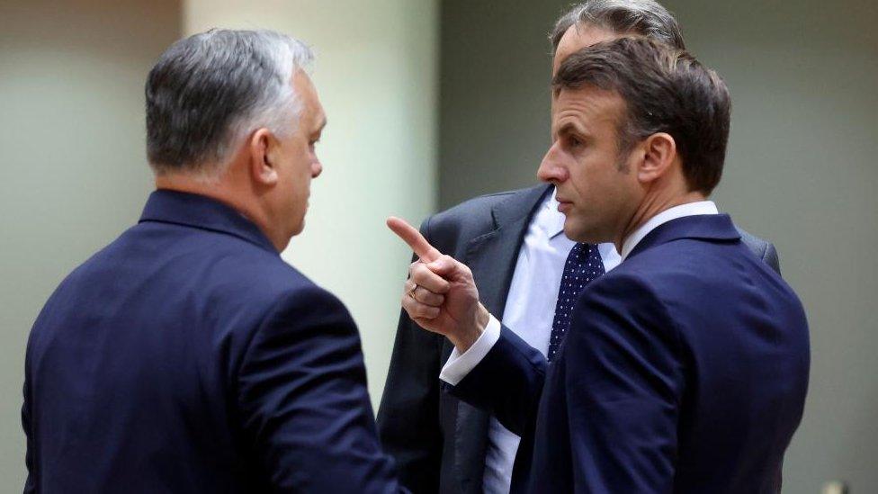 Viktor Orban and Emmanuel Macron