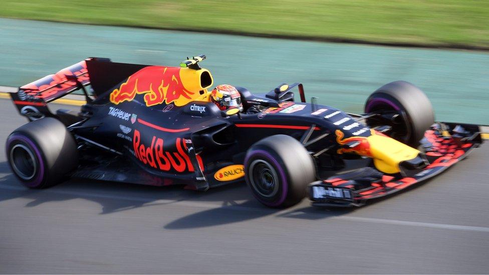 Red Bull's Dutch driver Max Verstappen speeds through a corner during the Formula One Australian Grand Prix in Melbourne on 26 March 2017