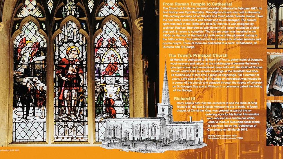 The new cathedral heritage panel