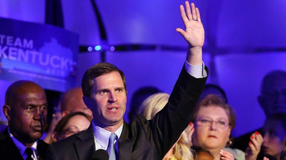 Andy Beshear pictured on 5 November, 2019 in Louisville, Kentucky