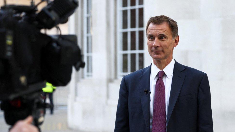 Jeremy Hunt speaks to the BBC