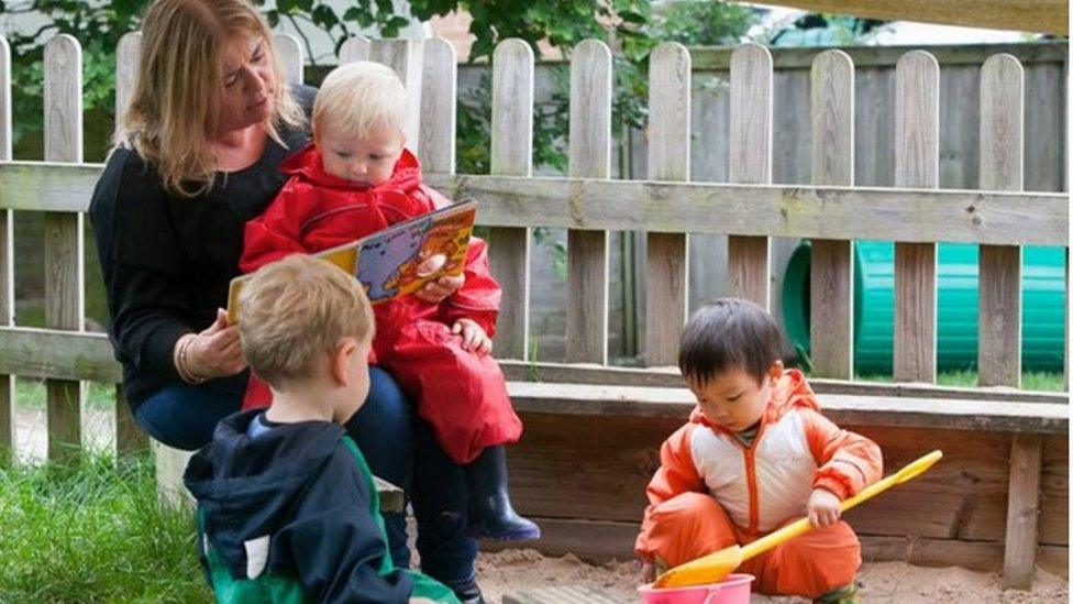 Children at Rocking Horse Day Nursery