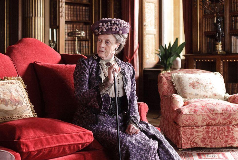 Dame Maggie Smith as Dowager Countess of Grantham in TV series Downton Abbey