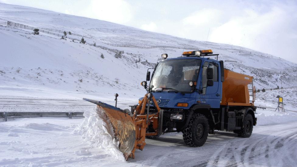 Snow plough CairnGorm Mountain ski resort