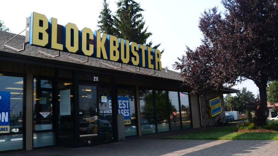 Blockbuster sign