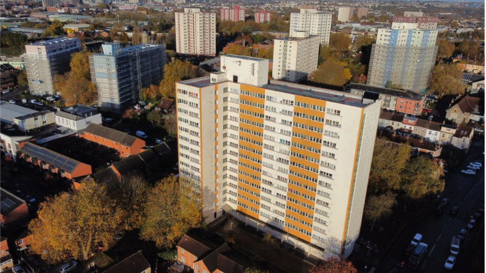 An aeriel view of Barton House