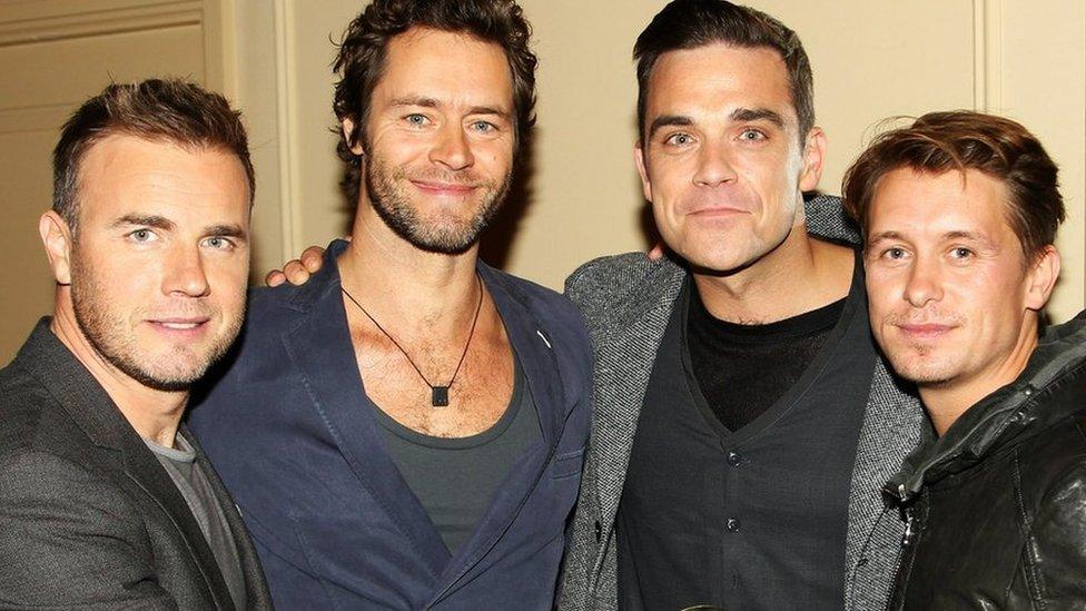 Take That in 2010, with one member missing as they will be on Friday